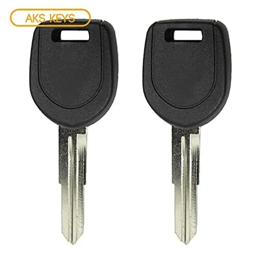 AKS Keys Nueva Llave Transpondedora Chip Sin Cortar Compatible con Mitsubishi 4D60 Ch...