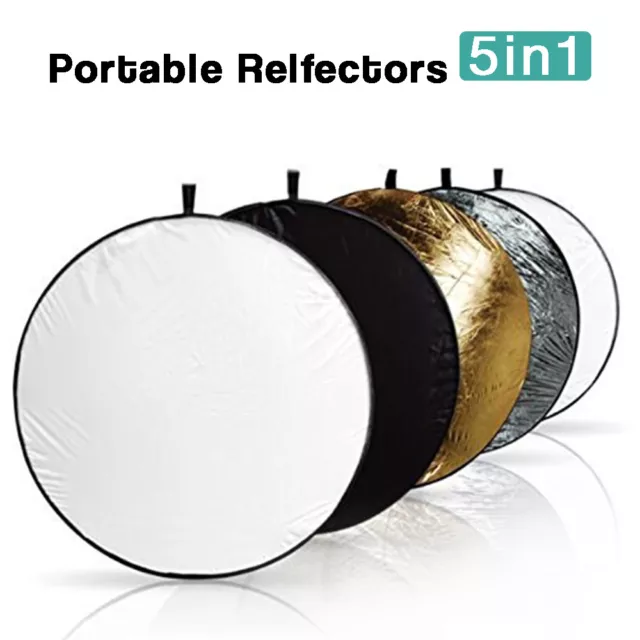 LS 5 in 1 Portable Photo Studio Multi Disc 22" Pop-Up Collapsible Reflector