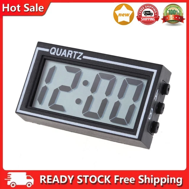 VEHICLE ELECTRONIC DIGITAL Clock Auto Dashboard Time Clock for Home ...