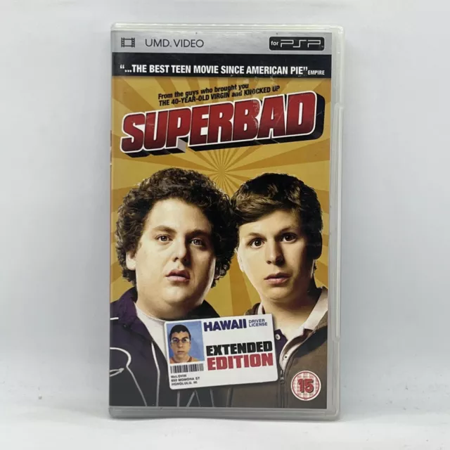 Superbad Super Bad Emma Stone Jonah Hill Sony PSP PlayStation UMD Video Region 2