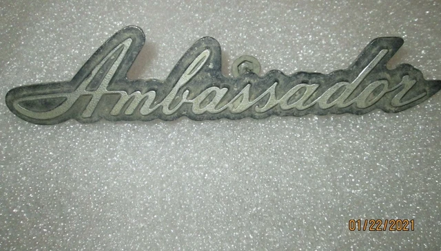 1960S 1970S AMC RAMBLER AMBASSADOR GRILL EMBLEM BADGE FACTORY ORIGINAL ...