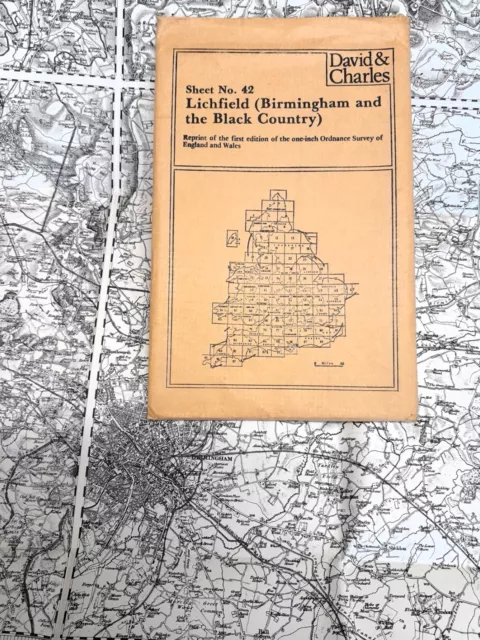 Lichfield (Birmingham & the Black Country). Reprint of the 1st ed. 1-Inch OS map