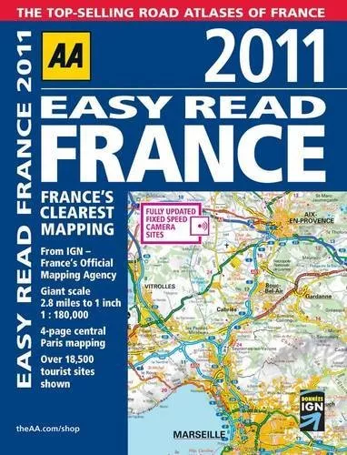 Easy Read France 2011 (Road Atlas)-AA Publishing