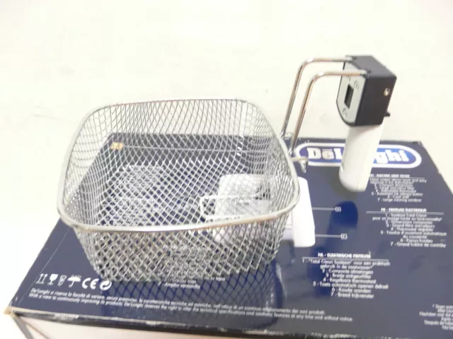 Cesta Fritura Con Mango para Delonghi F13235 Freidora Pieza Repuesto Accesorio