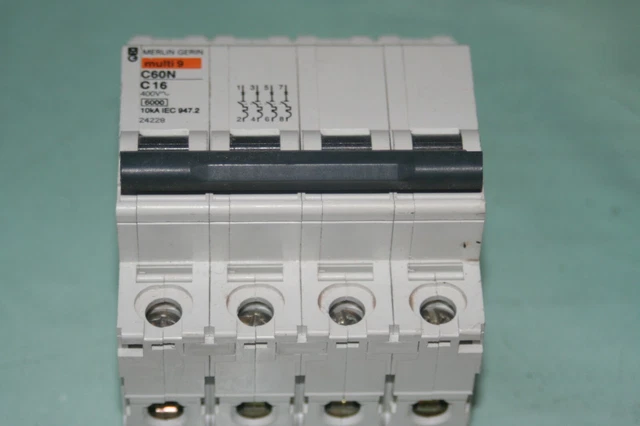 Disjoncteur Acti 9 K60N 1P - 10 A - C curve 6000 A unipolaire Schneider