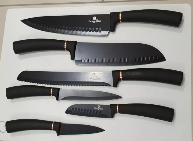 Messer-Set, Küchenmesser, Klinge aus Edelstahl, Kochmesser, Santoku-Messer