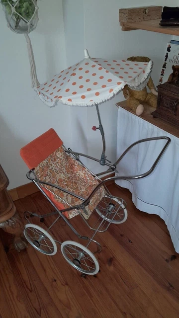 poussette pour petite fille ombrelle jouet vintage année 70'