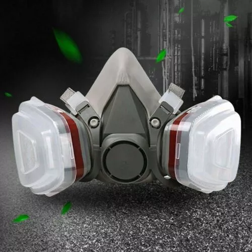 Gas Mask 7 in 1 Half Face Chemical Spray Painting Respirator Vapour 6800 AU