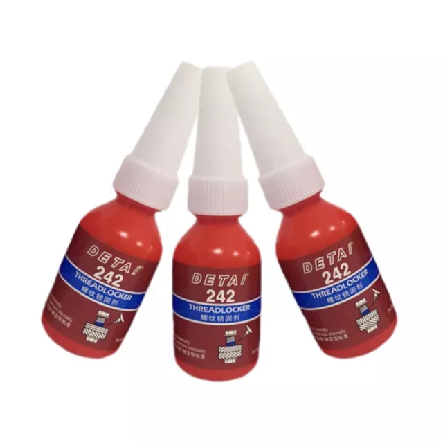 3 PCS New Blue Anti-corrosion Screw Lock 242 Glue Adhesive Anaerobic