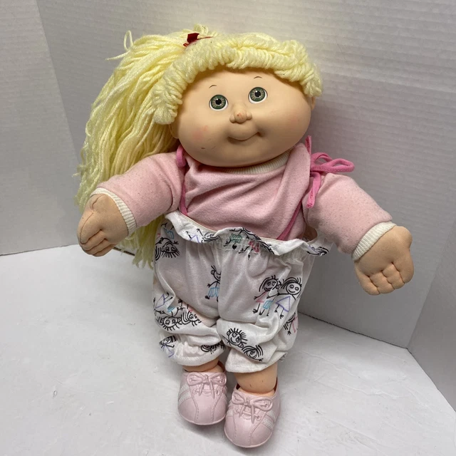 CABBAGE PATCH KIDS CPK Hasbro First Edition 1990 Blonde Girl Grn Eyes