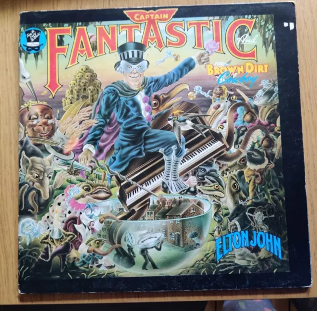 Elton John Captain Fantastic Brown Dirt Cowboy Gatefold LP Vinyl Record DJH20500