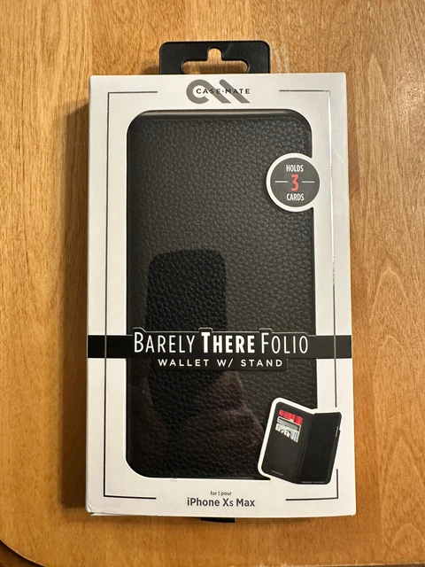 CaseMate Barely There Folio Wallet Case Cover for iPhone Xs Max Leather look