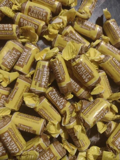 One (1) Pound Vanilla Tootsie Roll Chews Fruit Chews Candy Free Shipping