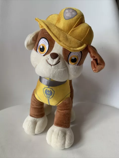 Paw Patrol Rubble Plüschtier Stofftier Kuscheltier Plüsch 30 cm Hund NEU