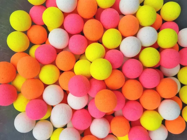 Fluoro High Viz pop ups Yellow Pink White and Orange 10mm Carp Fishing Bait