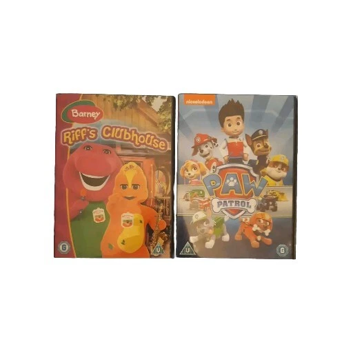 PAW PATROL AND Barney Riffs Clubhouse Dvd Bundle Job Lot Free Delivery ...