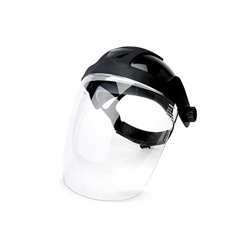 Face Shield - Single Crown Full Safety Mask for Men & Women - Clear Polycarbo...