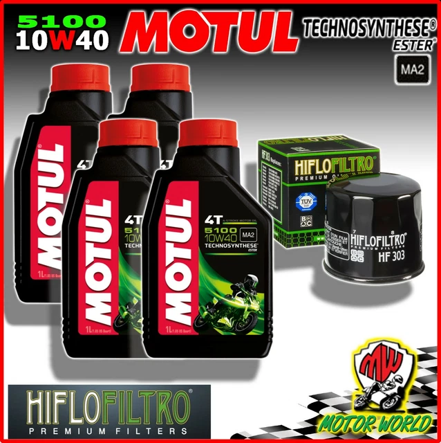 Ölwechselset Öl Ölfilter Motul 5100 10w40 Für Yamaha YZF-R1 RN01 RN04 Rn09 Rn12
