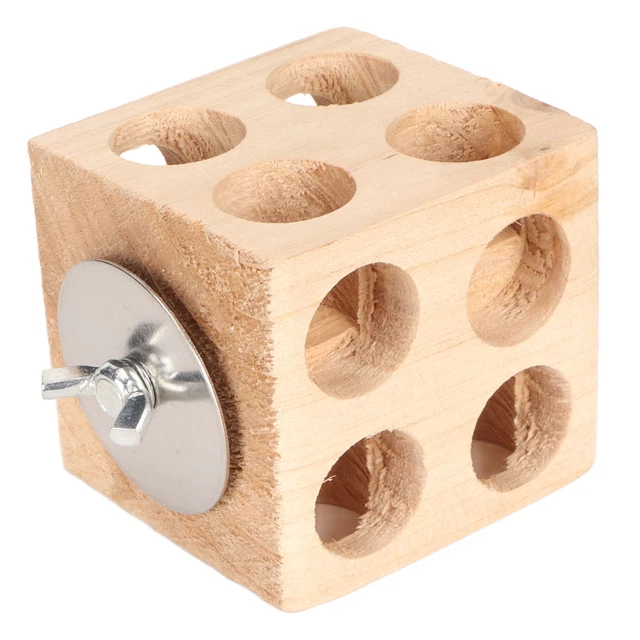 (6cm)Bird Block Chewing Toy Multifunctional Safe To Bite Sturdy Structure