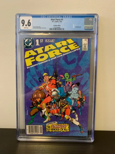 Atari Force #1 CGC 9.6 NM+ Rare Canadian Price Variant