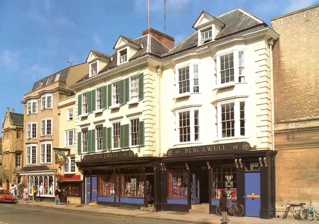 Blackwell's Bookshop On The Broad Street Scene U.k. Continental Size Postcard