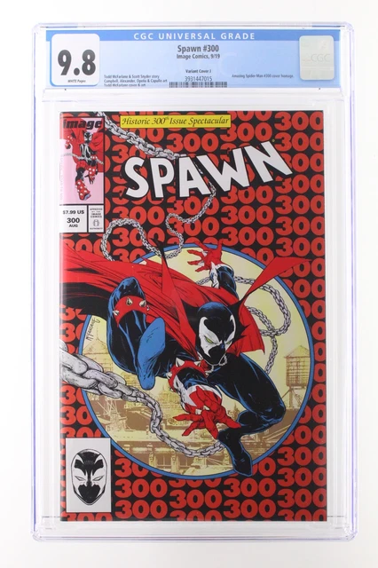 Spawn #300 - Image 2019 CGC 9.8 Amazing Spider-Man #300 cover homage. Variant J