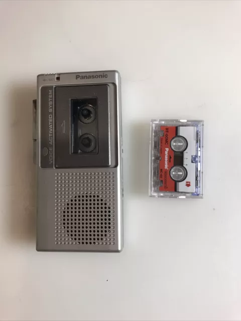 Panasonic 2 Speed Voice Activated Microcassette Recorder RN-109 NO BOX W/ Tape