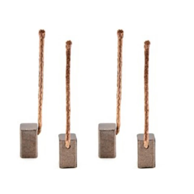 Balais De Charbon 6x6x10mm - Lot De 2 - Pour Souffleur, Lève-vitre, Pompe à Eau - Neuf
