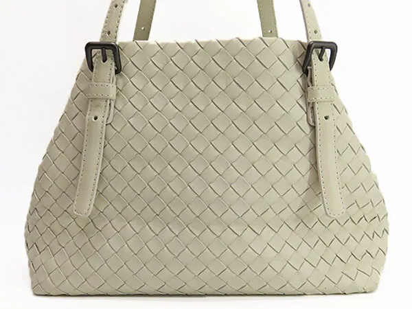 Bottega Veneta Intrecciato Nappa Mini Chester Bag Tote Shoulder Handbag White