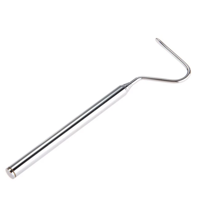 Pin hook adjustable telescopic stainless steel snake reptiles Capture hook B4C1