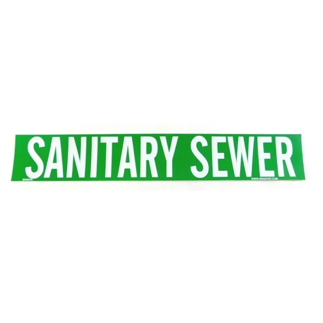 Brady 7250-1 Sanitary Sewer Pipe Marker (Pack of 25)