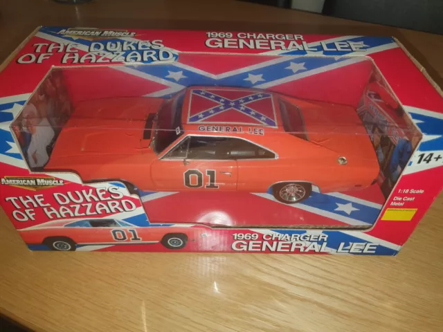 1/18 Ertl American Muscle  1969 Charger /General Lee (Boxed) (Good Condition)