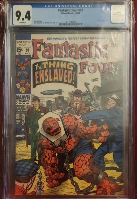 Fantastic Four #91 (Marvel, 10/69) CGC 8.0 (Skrulls appearance)
