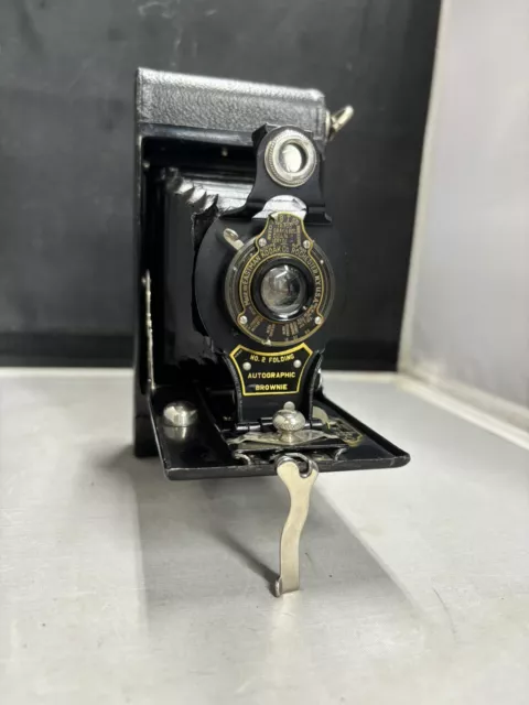 Antique Eastman Kodak No. 2-A Folding Autographic Brownie Camera -Untested - G4