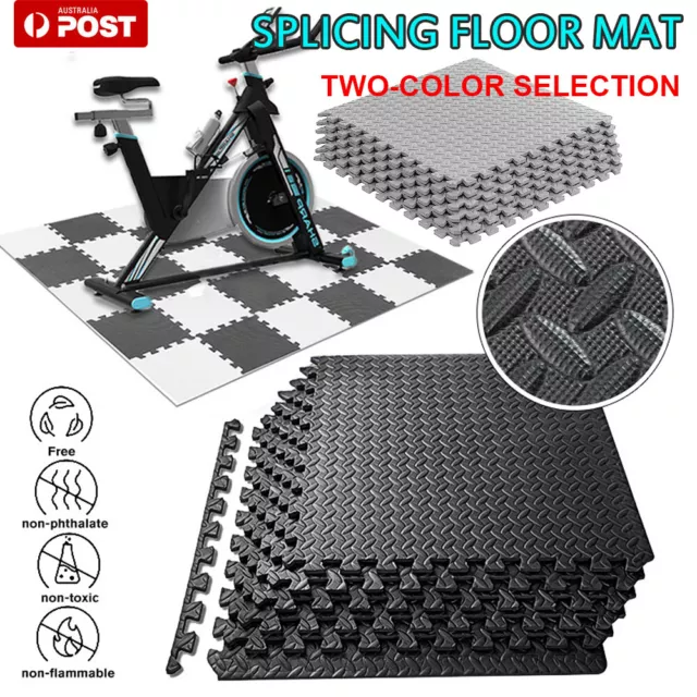 6/12/24PCS Interlocking Heavy Duty EVA Foam Gym Flooring Mat Floor Mats Tiles