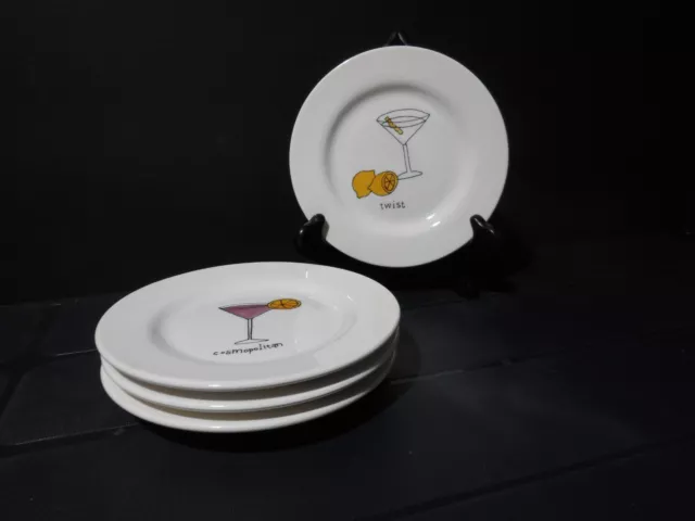 Signature Martini Cocktails Ursula Dodge canape plate Cosmopolitan (CR014)