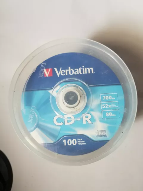 Verbatim - Cd-R, 700mb, 52x, White Inkjet Printable Hub Printable 95/pk Spindle