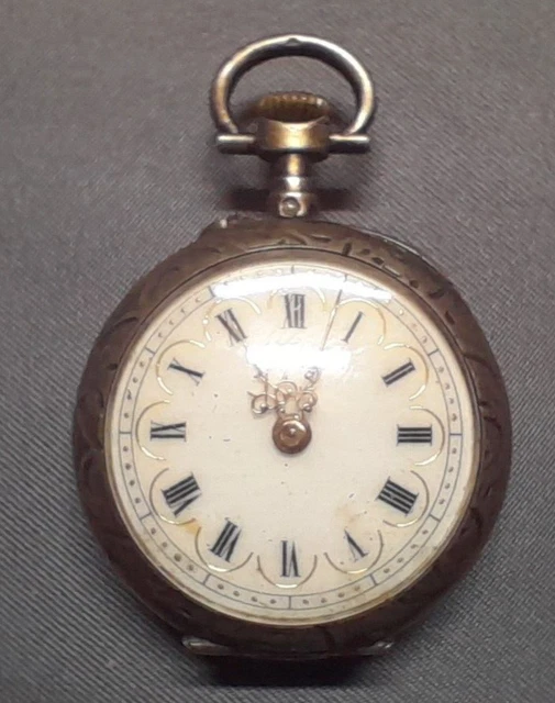 Bélière Ancienne Pour Montre De Poche – Swing Ring Avec Vis – Acier