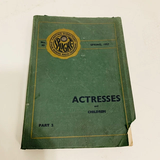 1957 SPOTLIGHT ACTRESSES and Children Casting Directory £59.95