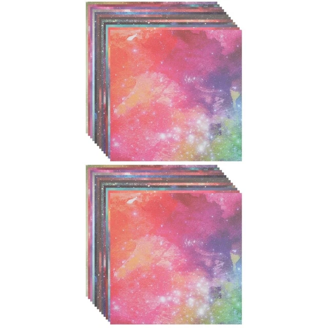 48 hojas de papel de álbum de recortes de colores papel de fondo papel estampado en el cielo