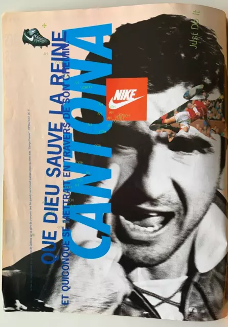 Eric Cantona, Nike - French Clipping, Publicite, Advertising,  1 Page