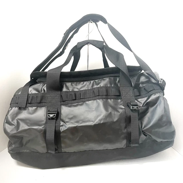 Auth THE NORTH FACE BASE CAMP DUFFEL - Black PVC Nylon Boston Bag