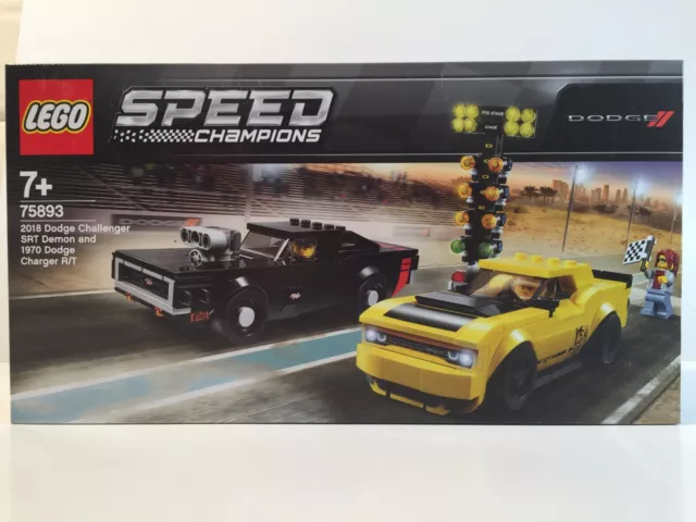 LEGO 75893 Speed Champions CHALLENGER SRT DEMON 2018 CHARGER RT 1970 NEUF SCELLE