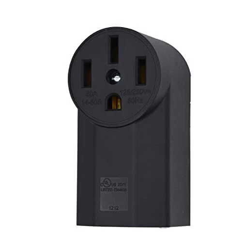 NEMA 14-50R Receptacle 3-Pole 4-Wire Surface Mount Power Receptacle 250V 50A