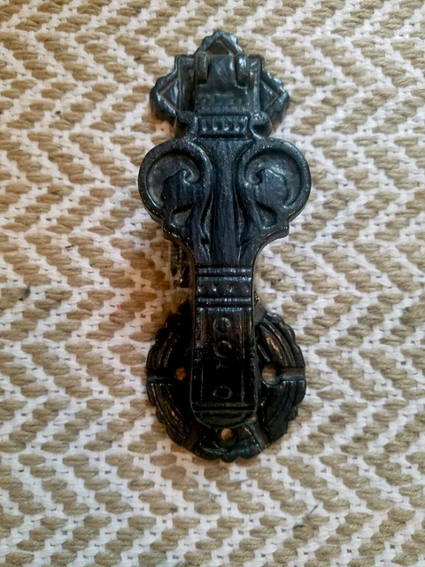 VTG Ornate Victorian Style Cast Door Knocker Eastlake JM 72 Hardware Decor 8”