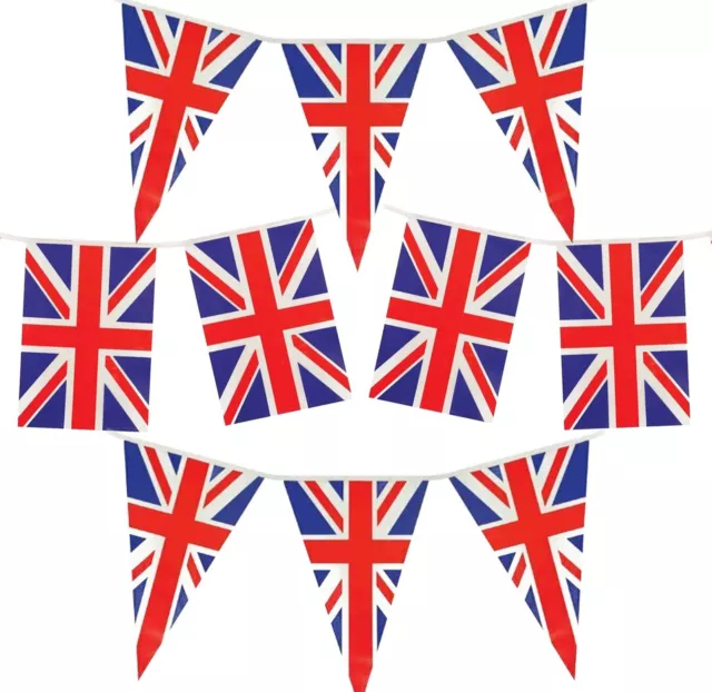 UNION JACK BUNTING PVC Flag King Charles Coronation Street Party World