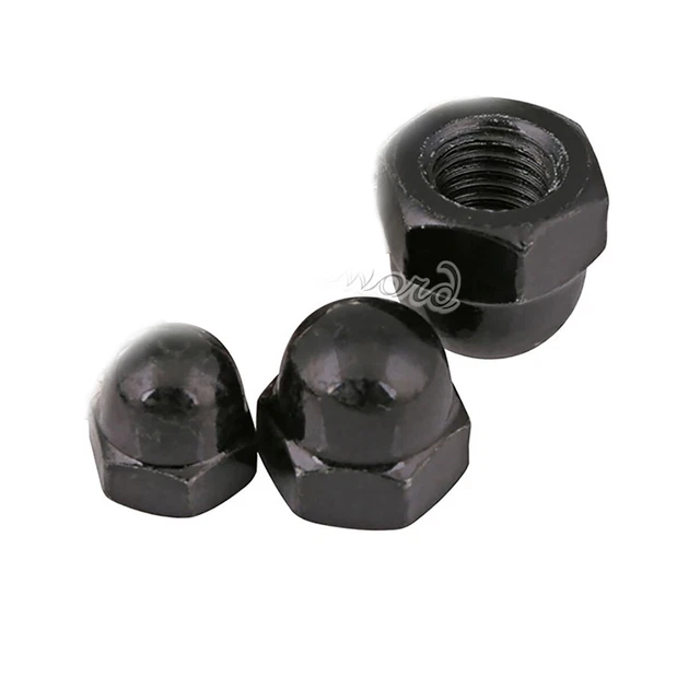 HURRISE Écrou borgne 100 pièces capuchon écrou hexagonal gland en acier
