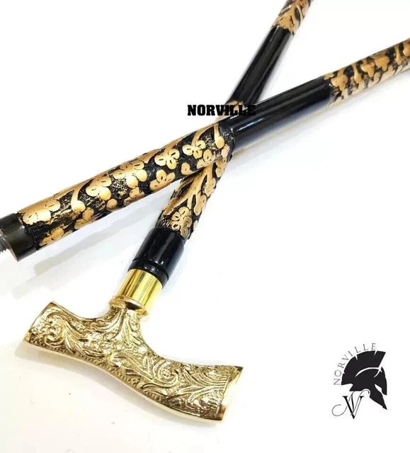 Cravache Et Bâton De Marche Ancien – Noisette/épine Noire, équitation Dame