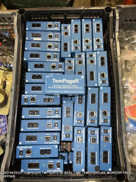 Used Avtech Tempager Tmp-62412 3E Real Time Temperature Monitor Free Shipping