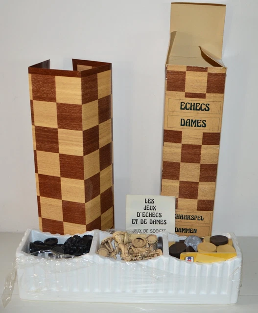 Jeu D'échecs Et Dames Vintage CEJI Années 70/80 – Échiquier Chevaliers